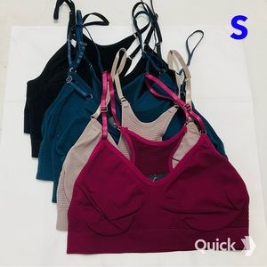 S - NWT 6 pc Wireless Sports Bralettes